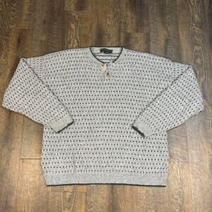 Vintage 90s Liberty Sweater Two Button Heavyweight Sweater